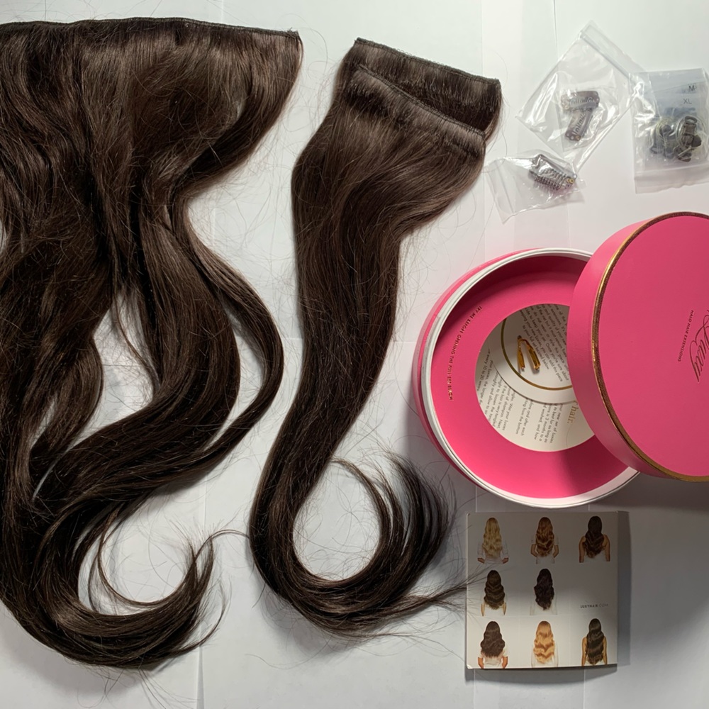 Luxy Halo Hair Extensions 20" Cool Dark Brown Halo® - 20" (180g)